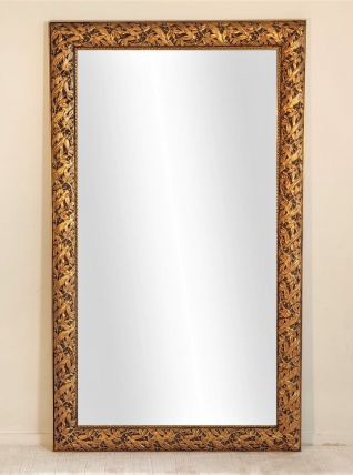 Magnifique grand miroir Art Nouveau Florentin du XXe siècle