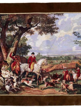 Tapis vintage Français Tapisserie, 1C974