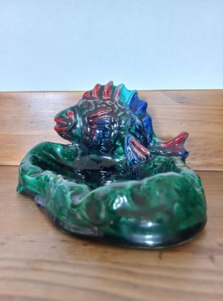 Cendrier poisson Vallauris années 50