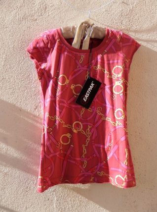 Eastpak T-shirt  chaines menottes or neuf étiquett vintage 