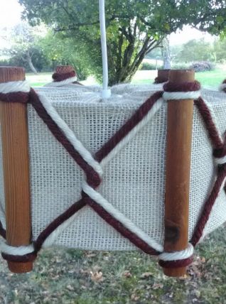 Suspension scandinave (bois et tissu) 