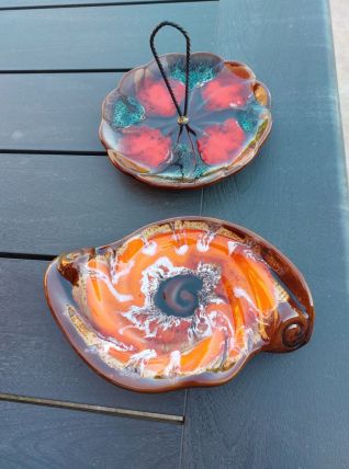 LOT DE 2 VERITABLES VALLAURIS VINTAGE 1970