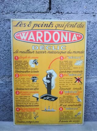 Présentoir publicitaire en carton (rasoirs)