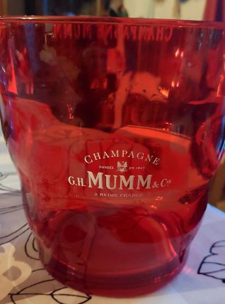 seau à champagne vintage ( G.H  Mumm  coloris rouge )
