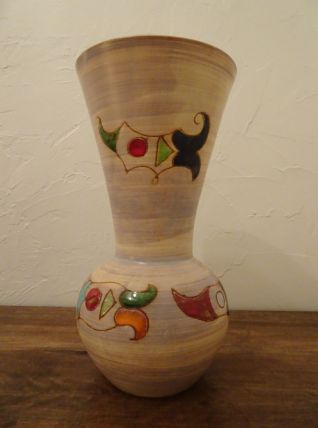 Grand vase M.C. TREINEN Vallauris 1960 