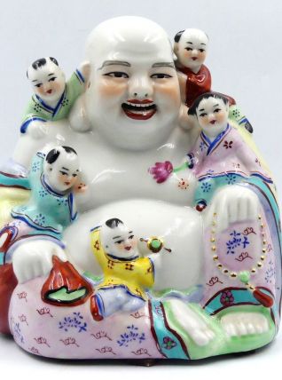 Chine Boudha rieurs aux cinq enfants