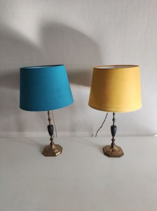 lampes laiton vintage