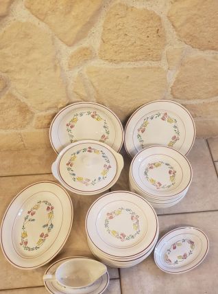 Service de table Céranord poids de senteur 37 pièces