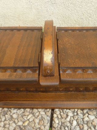 boite en bois artisanale , vintage  