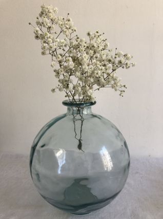 Bonbonne en verre épais, vase, décoration