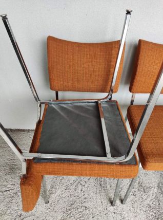 chaises vintage tissu