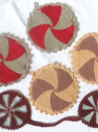 lot de 3 paires de maniques , vintage