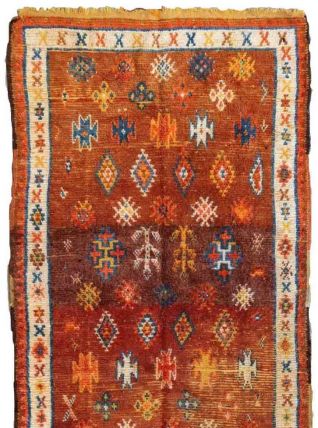 Tapis ancien Marocain Berber fait main, 1P104