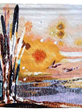 Tapis vintage Français Le Guen fait main, 1P107