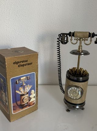 Porte-cigarettes vintage 1960 téléphone boîte à musique - 25