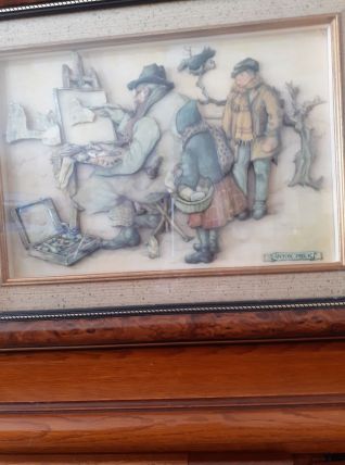 tableau Anton Pieck en 3D box "belgium painter" 1925-1949