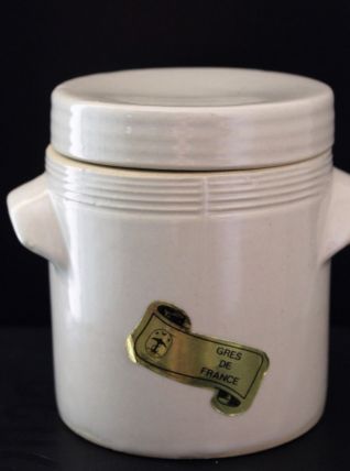 Petit pot à graisse en grès de France