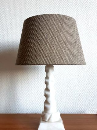 Lampe en albâtre vintage 