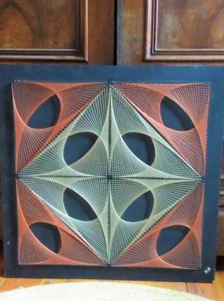 Grand tableau en fil tendu (années 70)