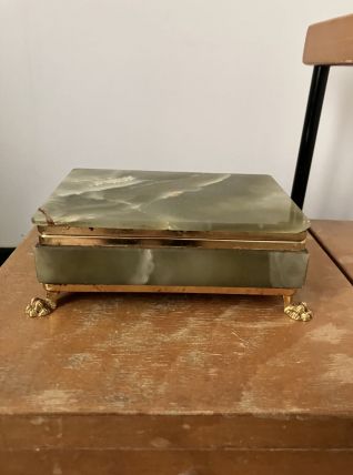 boite en ONYX vert