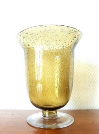 Grand vase en verre bullé Biot 