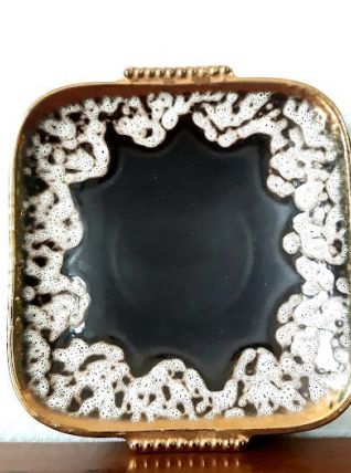 Coupe en céramique fat lava style Vallauris 1960