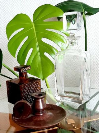 Carafe à whisky au bouchon plat 