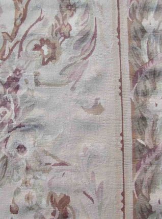 Tapis vintage Français Aubusson fait main, 1Q08