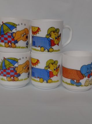 Lot de 5 Mugs 