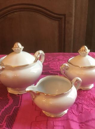 Service à thé porcelaine blanche Limoges