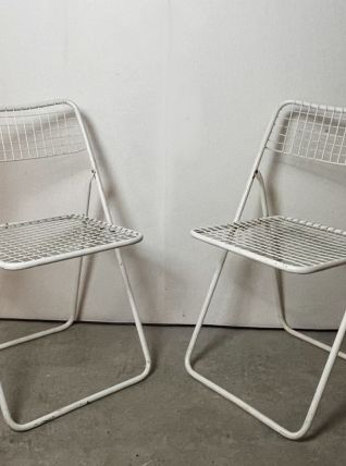 PAIRE DE CHAISES PLIANTES ANNEES 70