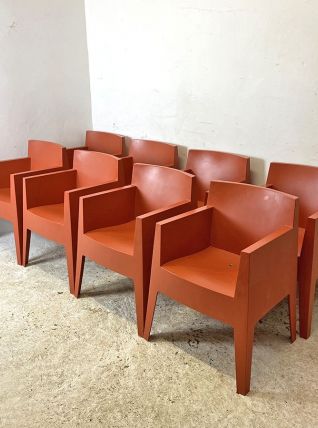 Ensemble de 8 chaises Toy par philippe starck pour Driade