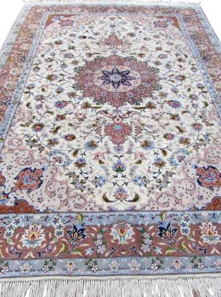 Tapis vintage Persan Tabriz fait main, 1Q18