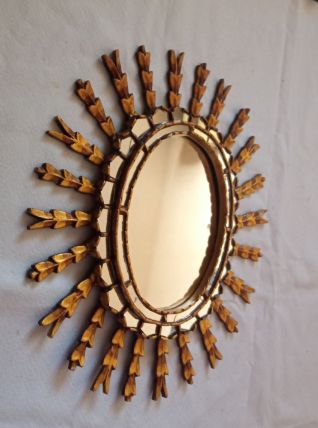 Miroir en bois doré 