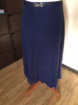 jupe plissée bleue vintage