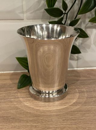 Timbale en métal blanc argenté Ravinet Denfert