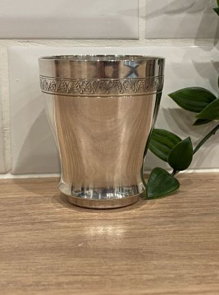 Timbale en métal argenté Noël Collet