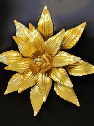 grande applique feuilles dorée