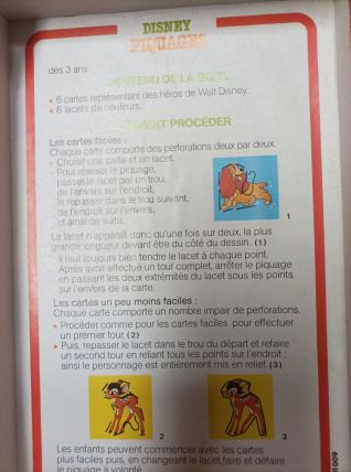 Disney piquages atelier Nathan 1979