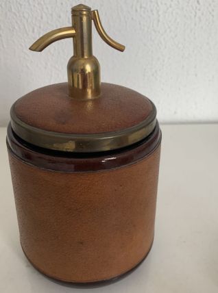 Porte-cigarettes vintage 1960 doré boîte siphon soda - 18 x 