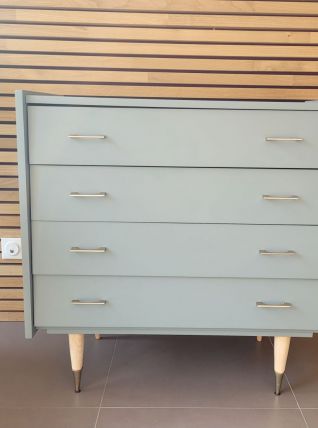 Commode vintage années 60 pieds fuseaux