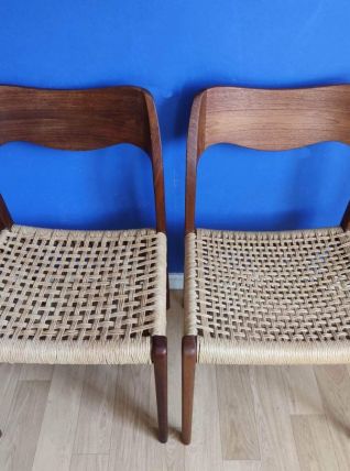 chaises de Niels Otto Moller