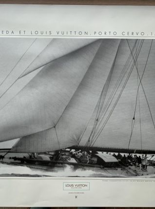 Poster publicitaire Louis Vuitton Yacht classique Velsheda
