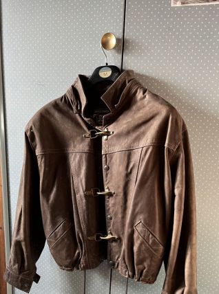Blouson Gely cuir marron T3