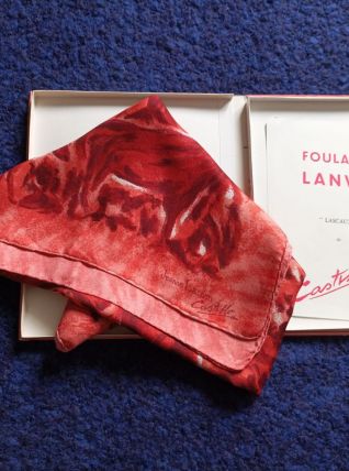 Foulard Modèle Lascaux.Vintage 50's Jeanne Lanvin Castillo.