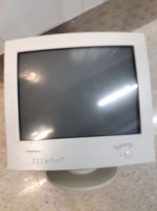 Ecran d'ordinateur vintage. 