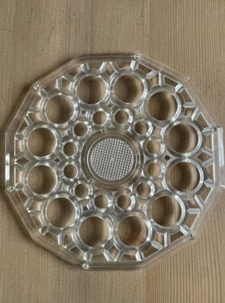 Dessous de plat vintage transparent 