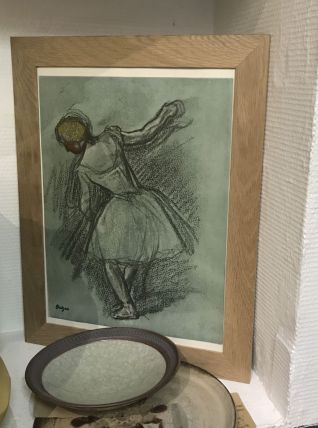 Illustration Scènes de Ballet Degas encadrée