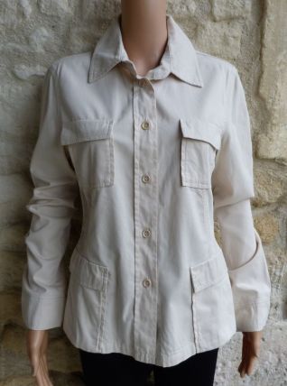 ESCADA chemise saharienne beige 38/40