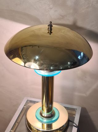 lampe chrome or 1980 , tres belle  43x32 bon etat general et